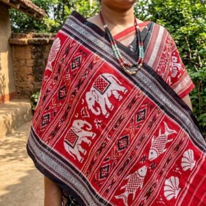 Sambalpuri Ikat Cotton Stole