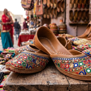 Jaipuri Embroidered Leather Juttis