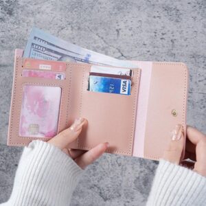 Slim Tri-Fold Ladies Wallet with Card Holder