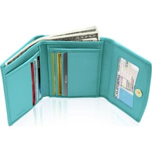 Slim Tri-Fold Ladies Wallet with Card Holder