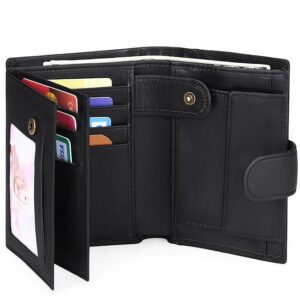 Slim Tri-Fold Ladies Wallet with Card Holder