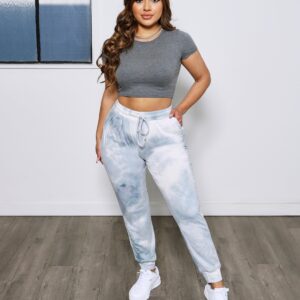 Tie-Dye Printed Casual Jogger Pants