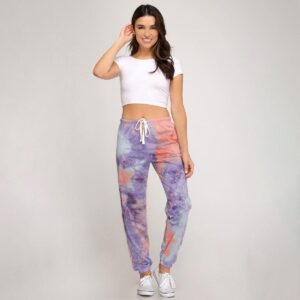 Tie-Dye Printed Casual Jogger Pants