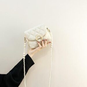 Korean Pearl Strap Mini Sling Purse