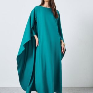 Solid Kaftan Style Maxi Dress