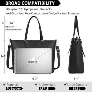 Structured Multi-Zip Office Shoulder Tote Bag