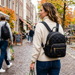 Quilted Puffer Mini Backpack Purse