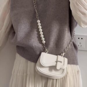 Korean Pearl Strap Mini Sling Purse