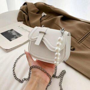 Korean Pearl Strap Mini Sling Purse