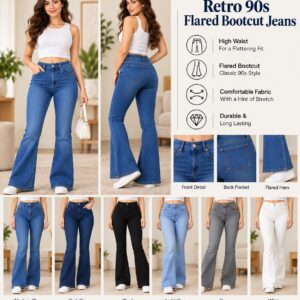 Retro 90s Flared Bootcut Jeans
