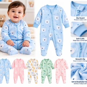Baby Sleepsuit with Zip