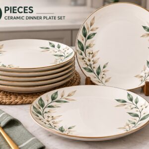 Ceramic Dinner Plate Set 6 Pieces