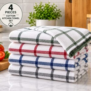 Cotton Kitchen Towel Set 4 Pieces