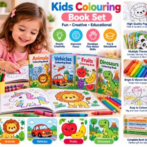 Kids Colouring Book Set