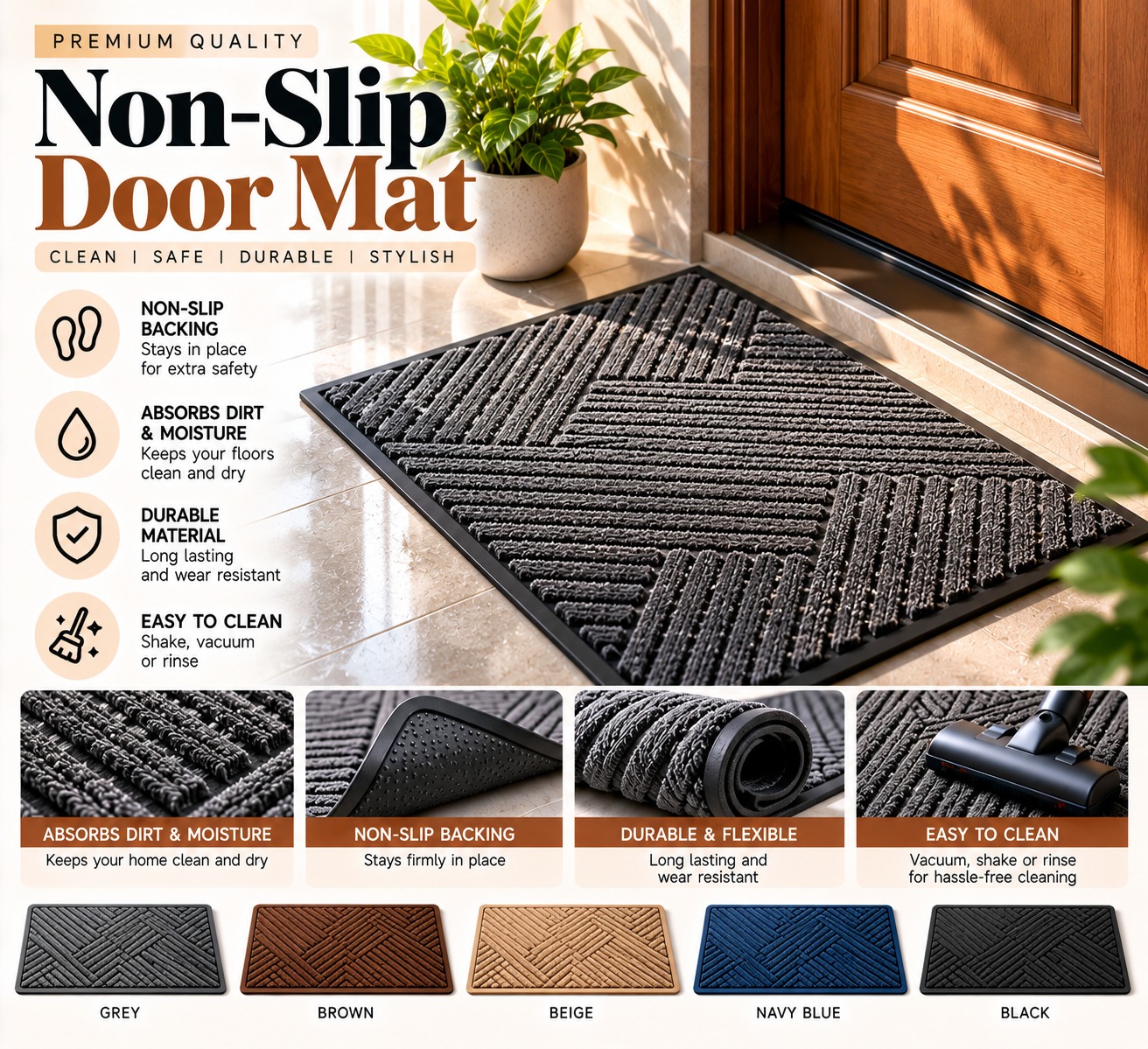 Non-Slip Door Mat